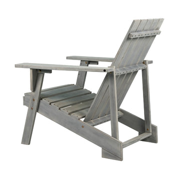 Irving Outdoor Patio Modern Acacia Wood Adirondack Chair - JONATHAN Y